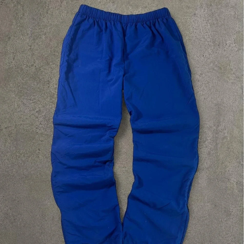 Matman Team Sportswear Mens Blue Baggy Track Pants Y2K Athletic Large USA Made